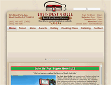 Tablet Screenshot of eastwestgrille.com